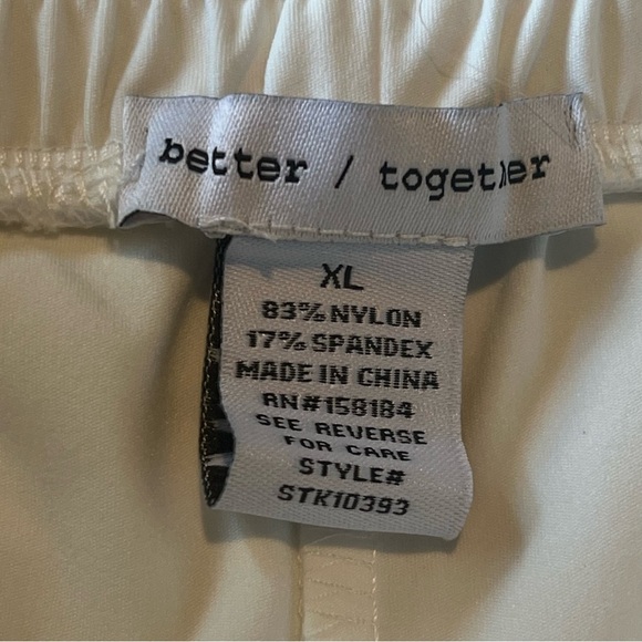 Better together ivory skort, elastic waist, size XL NWT - Picture 5 of 10